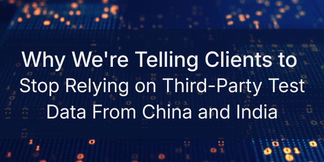 Stop Relying on Third-Party Lab Data from China and India