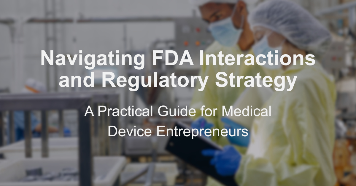 Navigating FDA Interactions and Regulatory Strategy