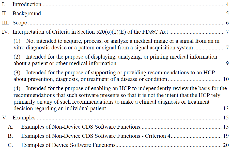 FDA’s Clinical Decision Support Software Guidance | Rook Quality Systems